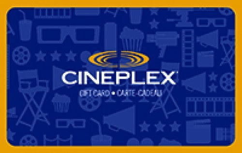 $10 Cineplex Gift Card | Tellwut.com