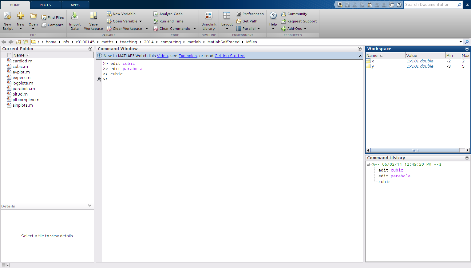 MATLAB Lesson 0 MATLAB windows MATLAB Lesson 0 MATLAB windows