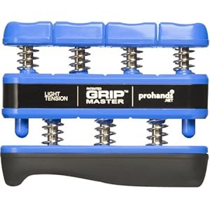 Gripmaster Hand Exerciser Blue, Light Tension (5-Pounds per Finger)