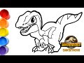 上 jurassic world blue baby dinosaur drawing 282402