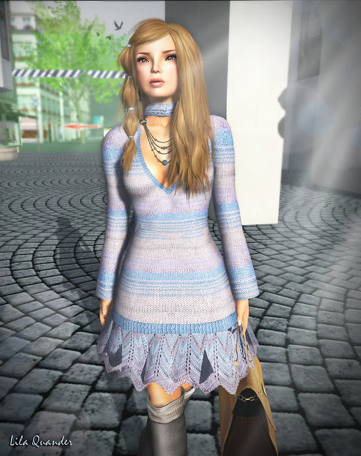 Mimikri Missy Dress - Blue & TRUTH Martina - Honey