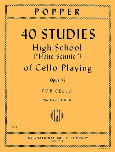 40 Studies: High School of Cello Playing, Op. 73 by David Popper On Sale