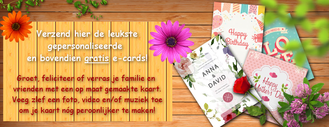 Gratis de leukste e-cards versturen