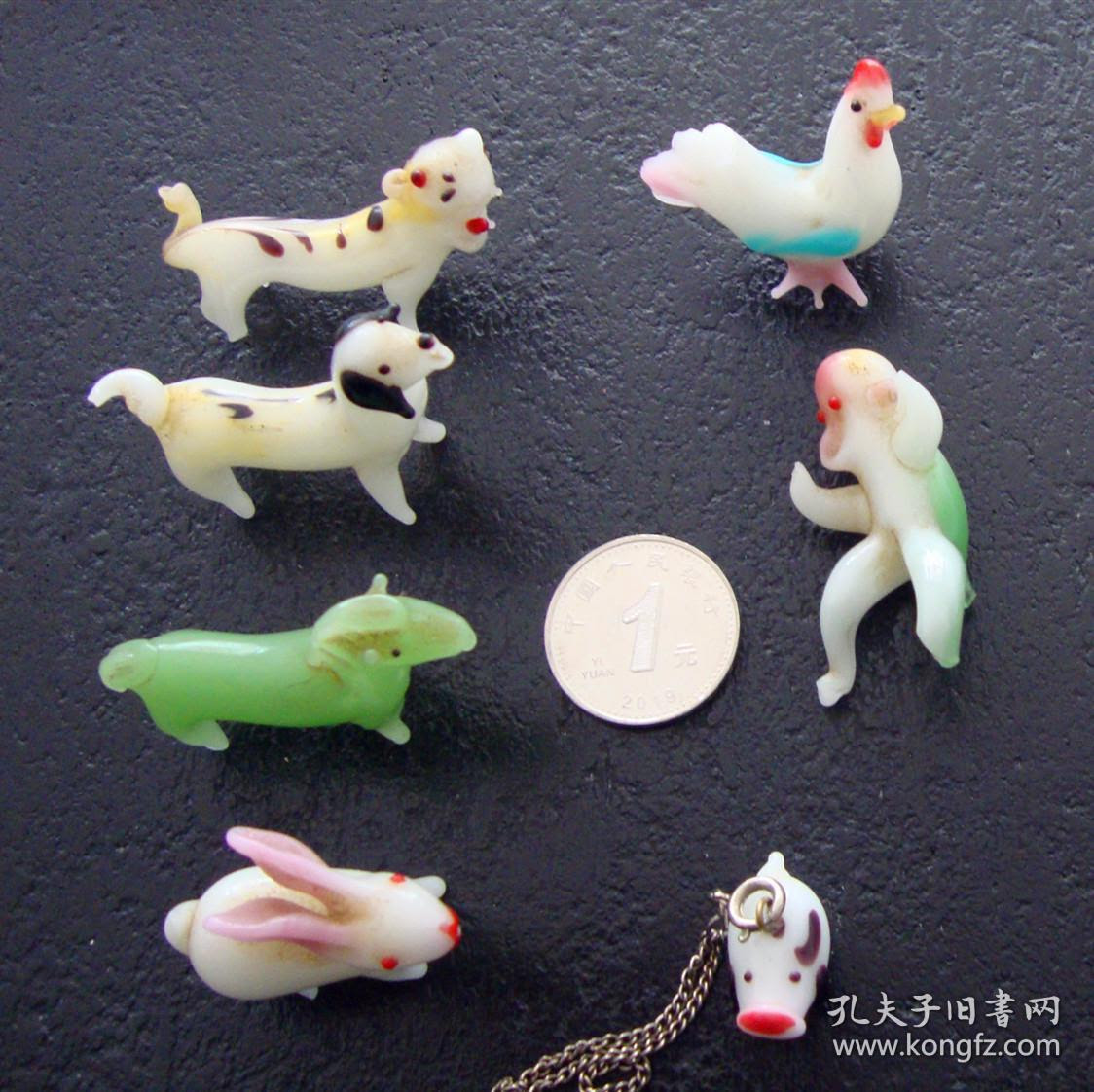 琉璃小动物 7个 孔夫子旧书网