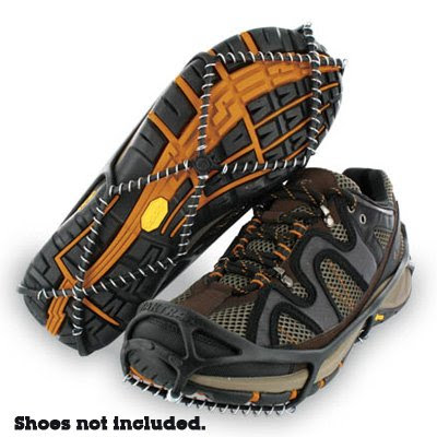 Yaktrax Walker Traction Cleats for Snow and Ice, Black, Medium