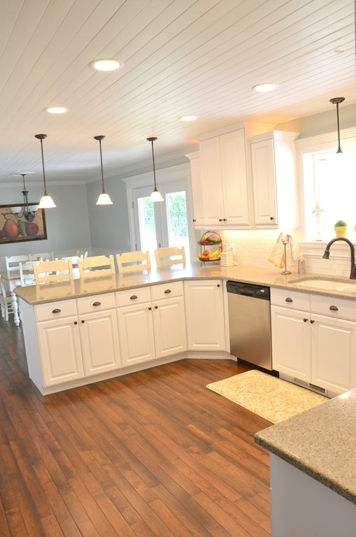 wood plank ceiling - The Idea Room