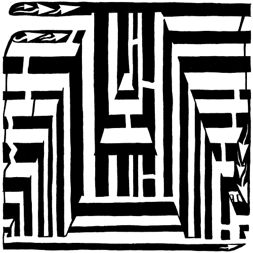 Letter A Maze