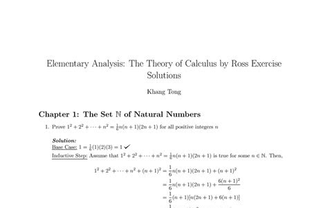 Free Reading ELEMENTARY ANALYSIS THE THEORY OF CALCULUS SOLUTION How To Download Free PDF PDF