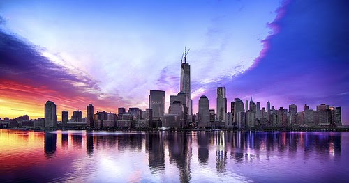 NYC from Jersey City Hyatt - Saturday Sunrise - May 18, 2013 by Schmoopy2007