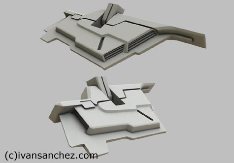 hazel gundam hrududu 3d mesh sandrum