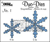 Crealies Duo Dies Sneeuwvlokken no. 1 / Crealies Duo Dies Snowflakes no. 1