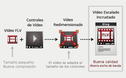 Cambiar el tamaño de vídeo Flash
