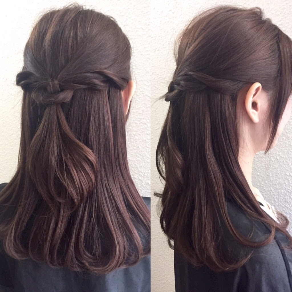 ヘアアレンジ ミディアム ロングの方にオススメ 清楚ハーフアップ Erikoito Blog
