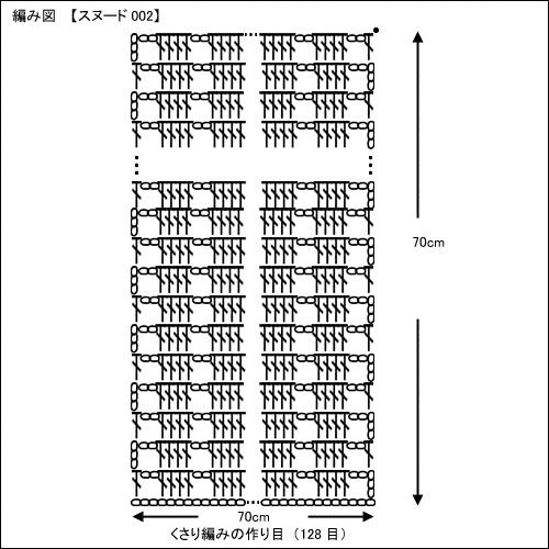 スヌードの無料編み図 かぎ針編み初心者のためのかぎ針編み入門サイト かぎ編みをはじめよう