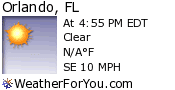 Latest Orlando, Florida, weather