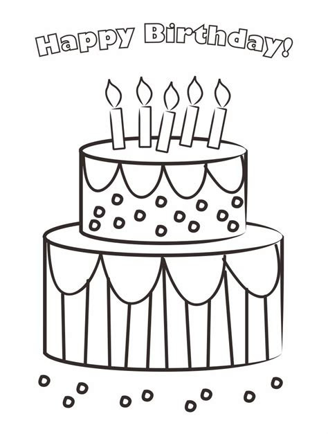  5 best images of printable birthday cards to color printable birthday