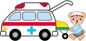 フリー素材 無料イラスト ふぁんし ぱ つ しょっぷ 病院 医療 健康 病院 救急車のイラスト 救急隊員