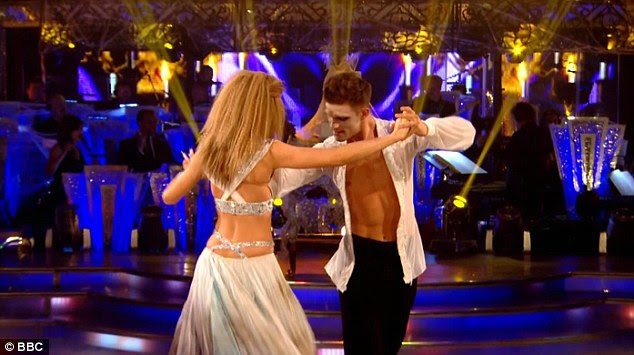 Fake it to make it: Abbey told presenter Tess Daly that it was hard to get romantic with her dance partner