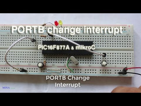 PORTB Change Interrupt in PIC16F877A MCU