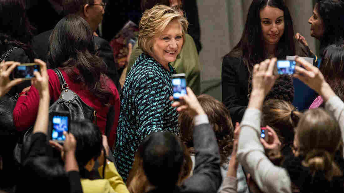 Former Secretary of State Hillary Clinton, seen here at a UN event last March, has been criticized for using a private email account to conduct official business during her four years in the Obama administration.