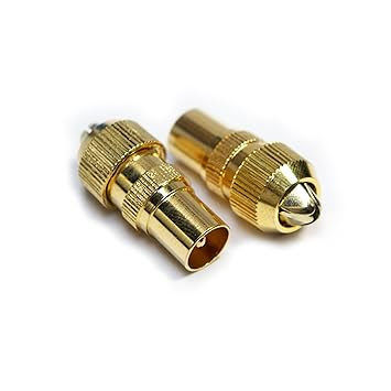 Cablefinder Lot de 2 connecteurs mâle/femelle pour câble coaxial RF antenne  TV - htkifyky-76