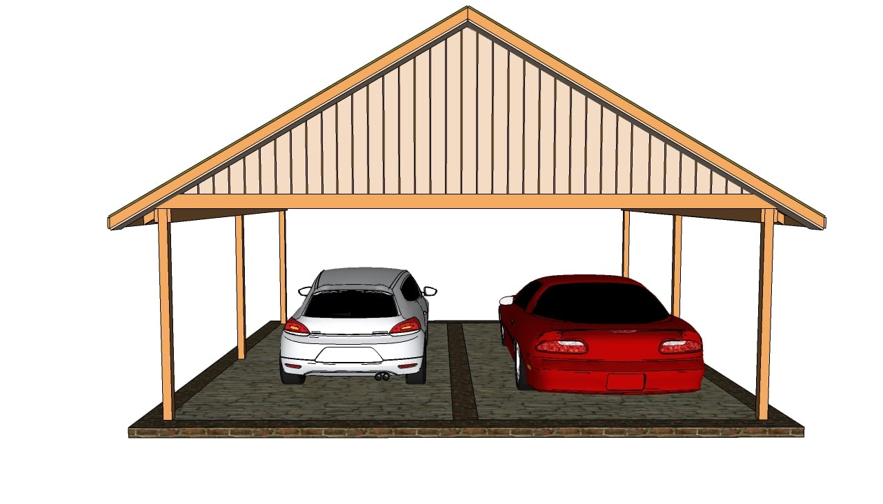Double carport plans | Free Outdoor Plans - DIY Shed, Wooden 