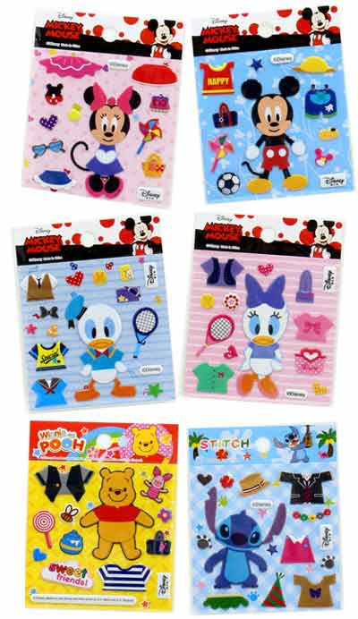 おもちゃと景品玩具の問屋マルヒロ ディズニー着せ替えシール