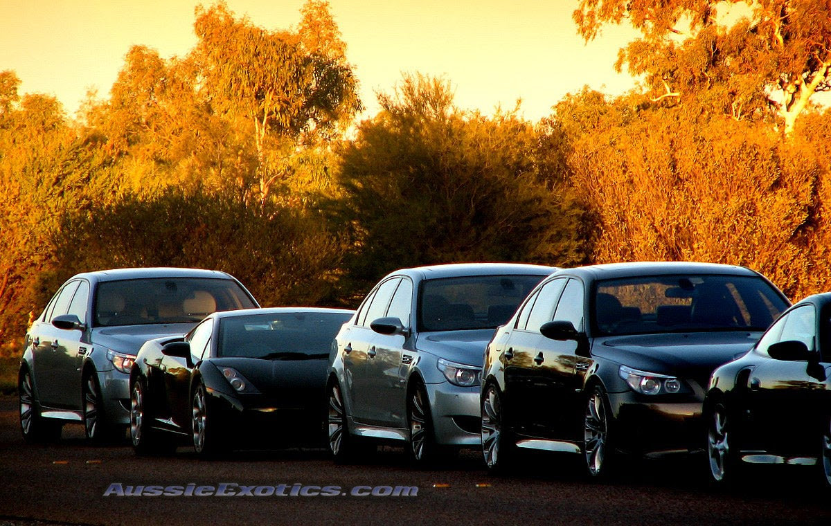 V10 battle Lamborghini vs BMW ashsimmonds Exotics in the Outback 2006 - Day 