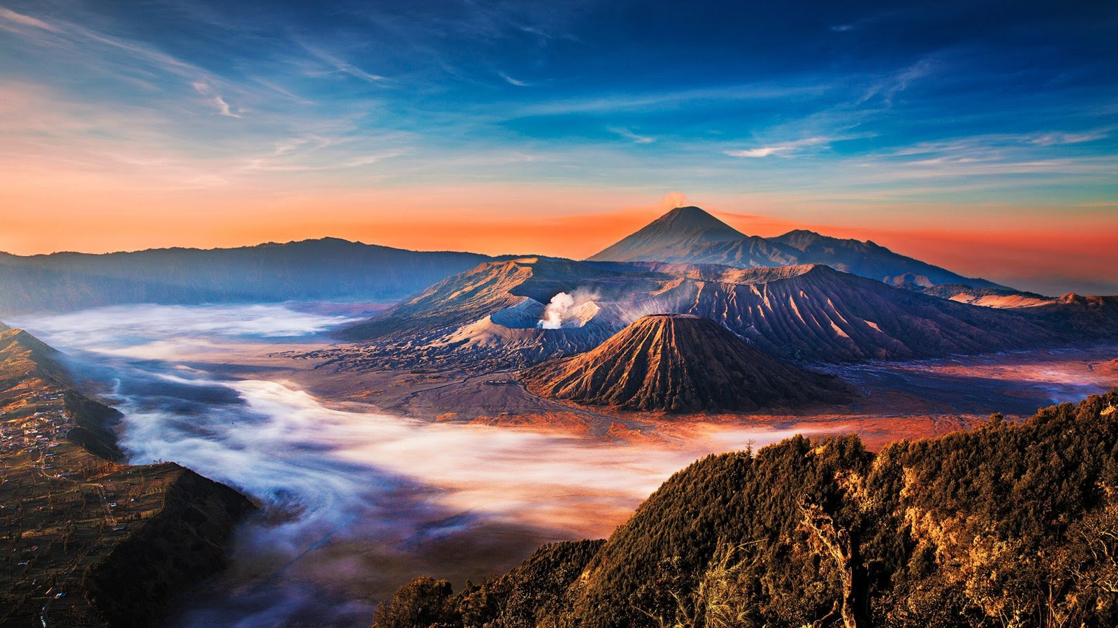 Mountain Bromo Desktop Wallpaper Hd