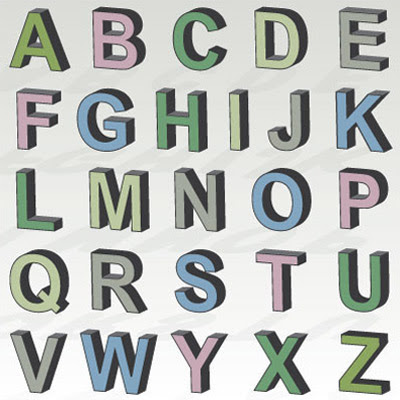 Download 3D Letters SVG Kit - $8.99 : SVG Files for Cricut ...