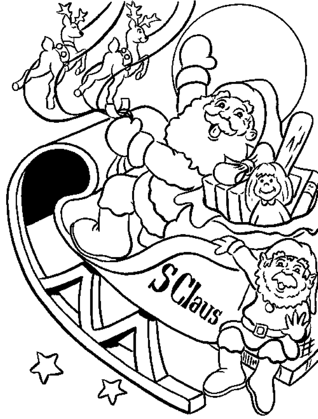 Download Santa Coloring Pages | Free download on ClipArtMag