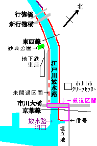 江戸川放水路サイクリングコース