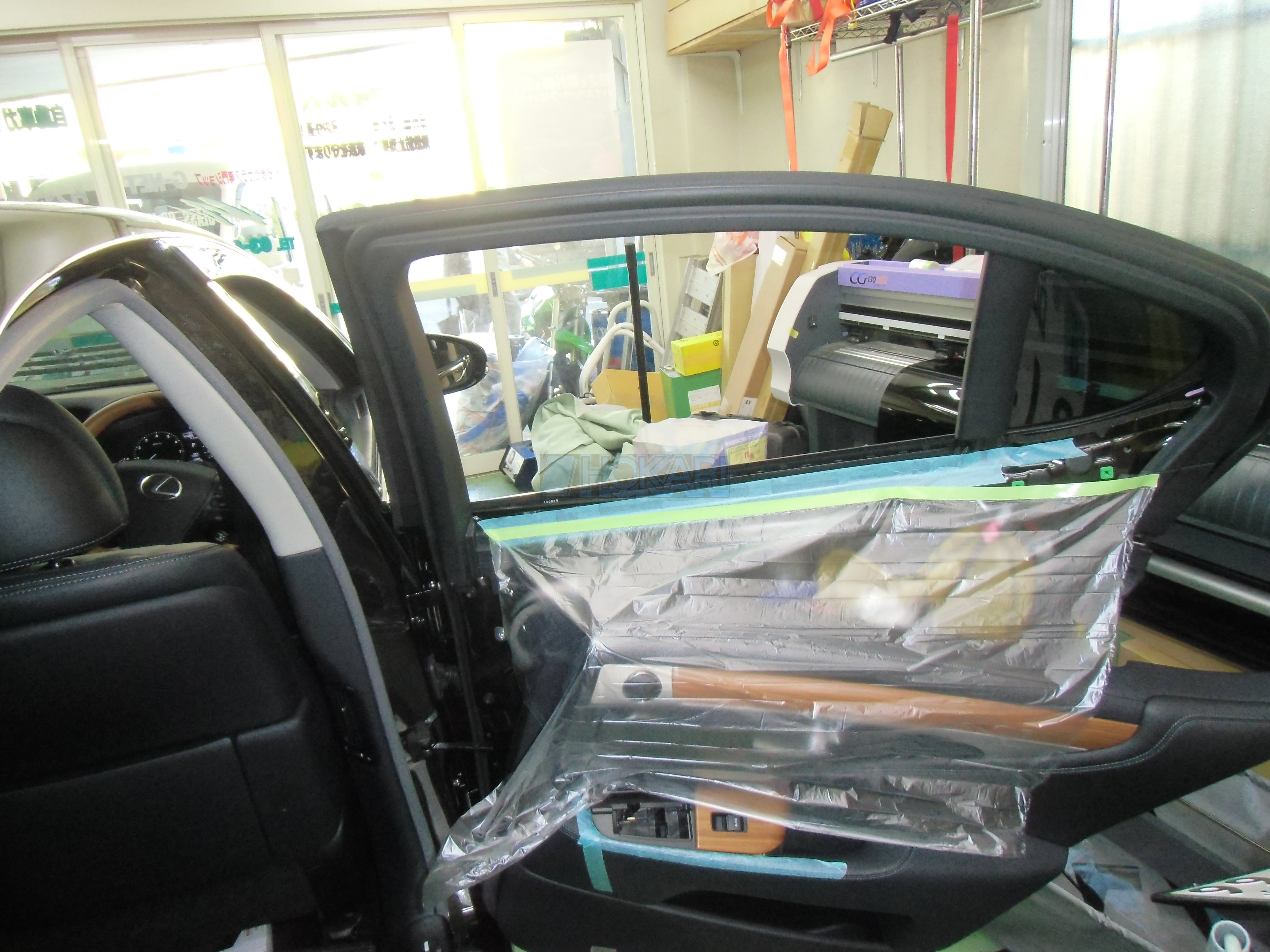 レクサスls カーフィルム施工 東京カーフィルム 施工ギャラリー 東京カーフィルム