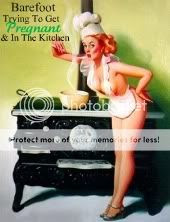 barefoot,tryingtogetpregnant&inthekitchen