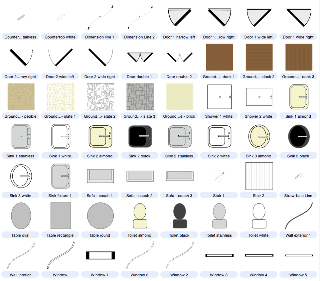 floor plan pc download Architectural Drawing Symbols Floor  Plan  at GetDrawings 