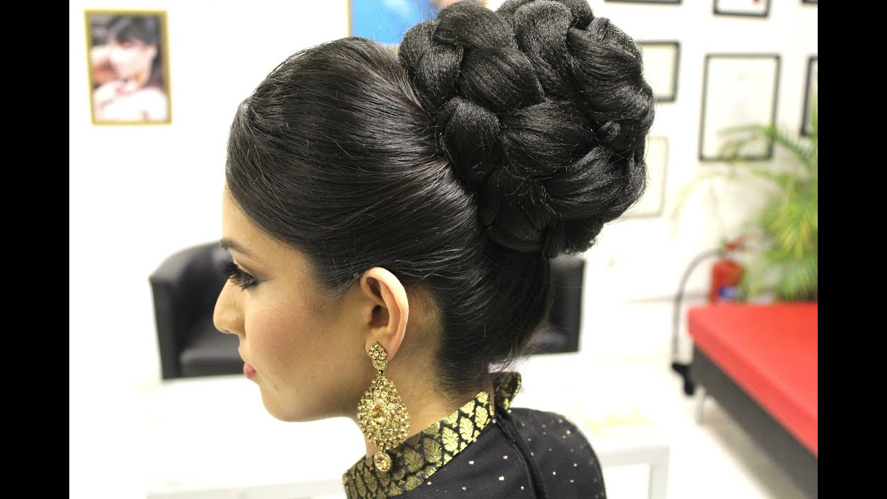 TUTORIAL: Indian Bridal Hairstyle - YouTube