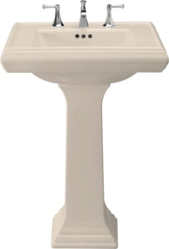 KOHLER 35H Memoirs Innocent Blush Fire Clay Complete Pedestal Sink 2258-4-55