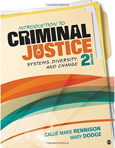 Isbn 9781506347721 Introduction To Criminal Justice