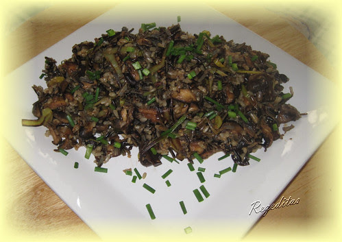 ARROZ INTEGRAL Y SALVAJE AL TE VERDE CON SETAS SHIITAKE