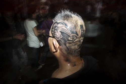 TATTOO雪-0012_resize by guoquanxin. 2009tattoo show Numbers of domestic tattoo makers gathered at the Changchun New World Shopping Mall.
