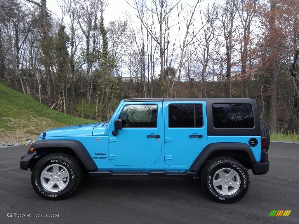 17 Chief Blue Jeep Wrangler Unlimited Sport 4x4 Gtcarlot Com Car Color Galleries