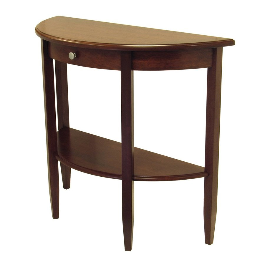 Shop Winsome Wood Concord Antique Walnut Half-Round ...