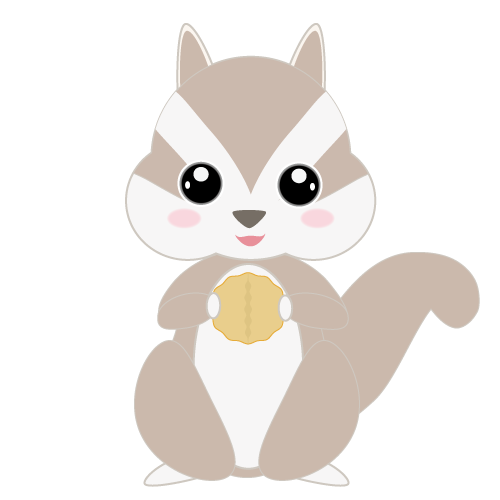 可愛いシマリスのイラスト素材を配布 駆け出しwebデザイナーの素材作成ブログ