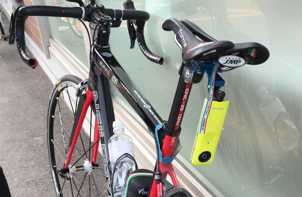 ロードバイクでTHETA使ってみた - ロードバイク時々ものづくり