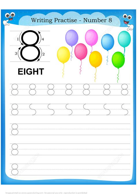  number 8 handwriting practice worksheet free printable puzzle games