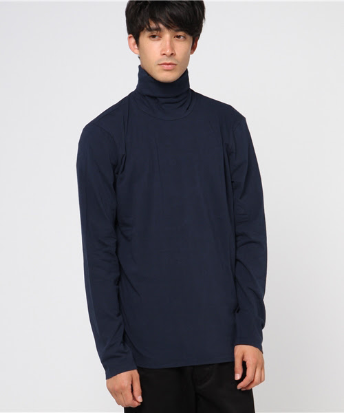 Majestic Heliopole エリオポール のファッション セール トップス 長袖タートルネックプルオーバー Tシャツ カットソー Homme