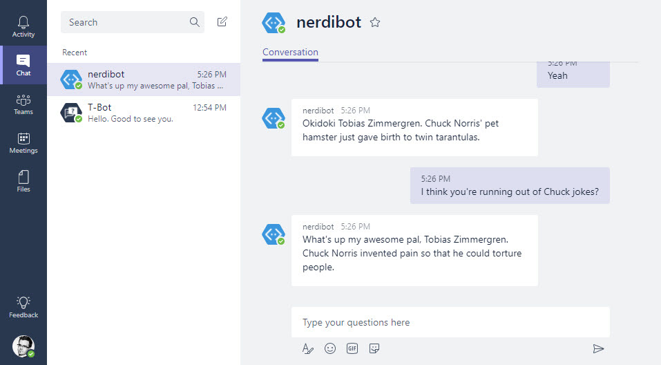 A practical guide to building a Bot using Microsoft Bot Framework using C# and host it in Azure, and use it with Microsoft Teams, Skype and more