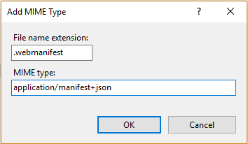 Mengatasi .webmanifest Error di IIS ASP.NET