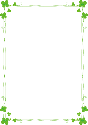 枠 飾り枠 飾り罫 飾り線 クローバーおしゃれなデザイン 無料イラスト素材