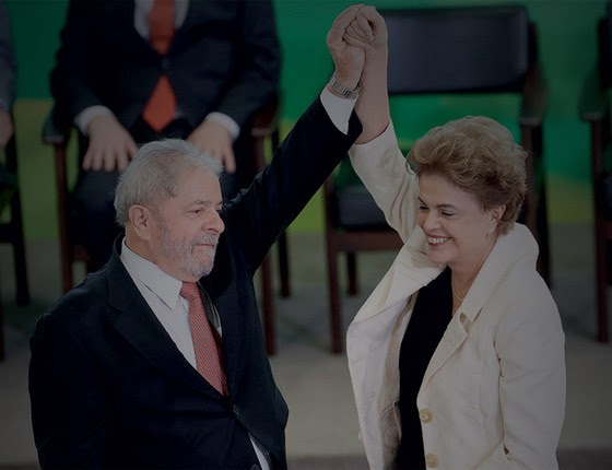 Dilma e Lula na posse do ex-presidente como novo ministro da Casa Civil  (Foto: Adriano Machado/Reuters)